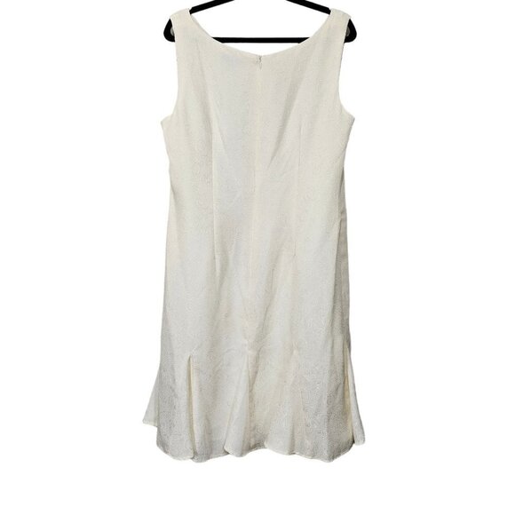 Danny And Nicole Cream Embroidered Two Piece Jacket And Dress - Picture 10 of 16